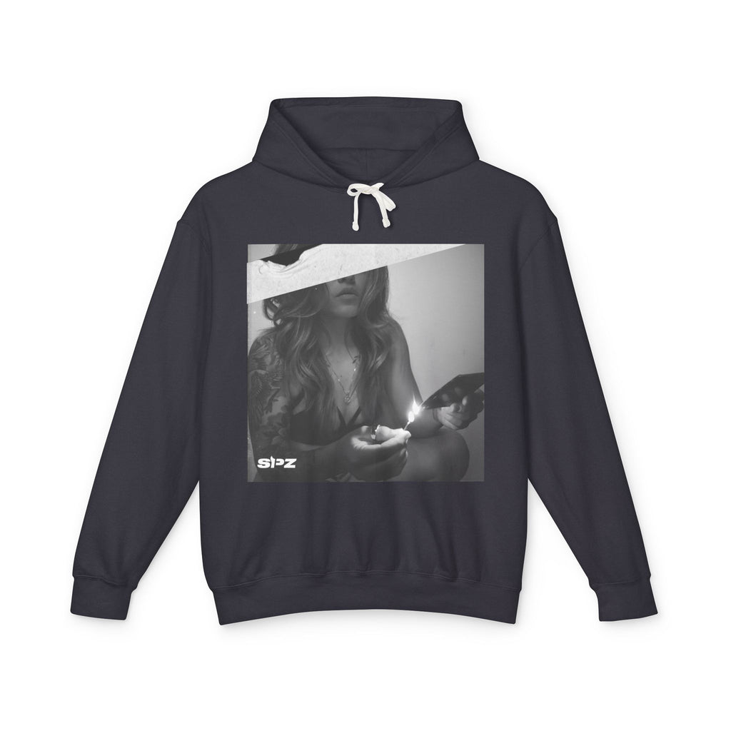 YWR Hoodie — Vintage Black & White Candle Graphic