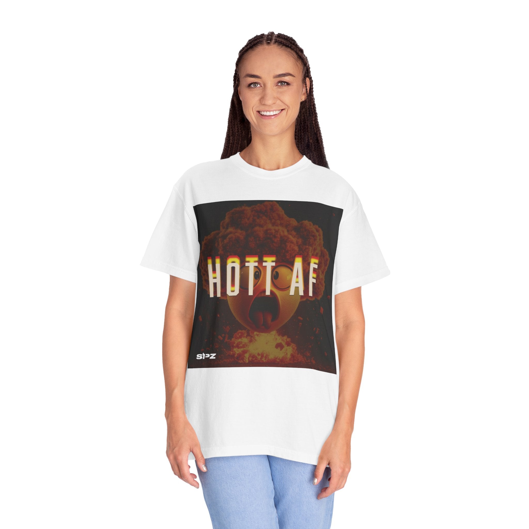 Hott AF Graphic T-Shirt — Retro Explosion Design Tee