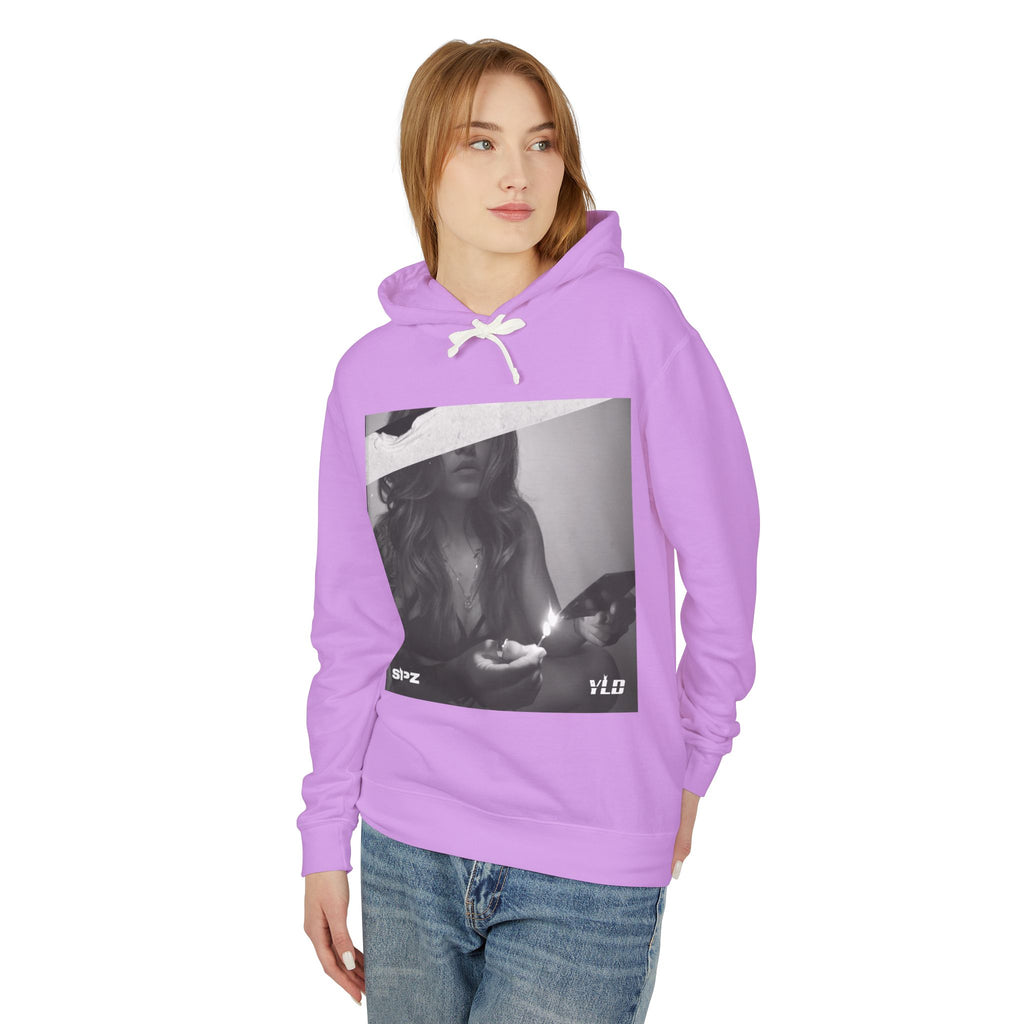 YWR Hoodie — Vintage Black & White Candle Graphic