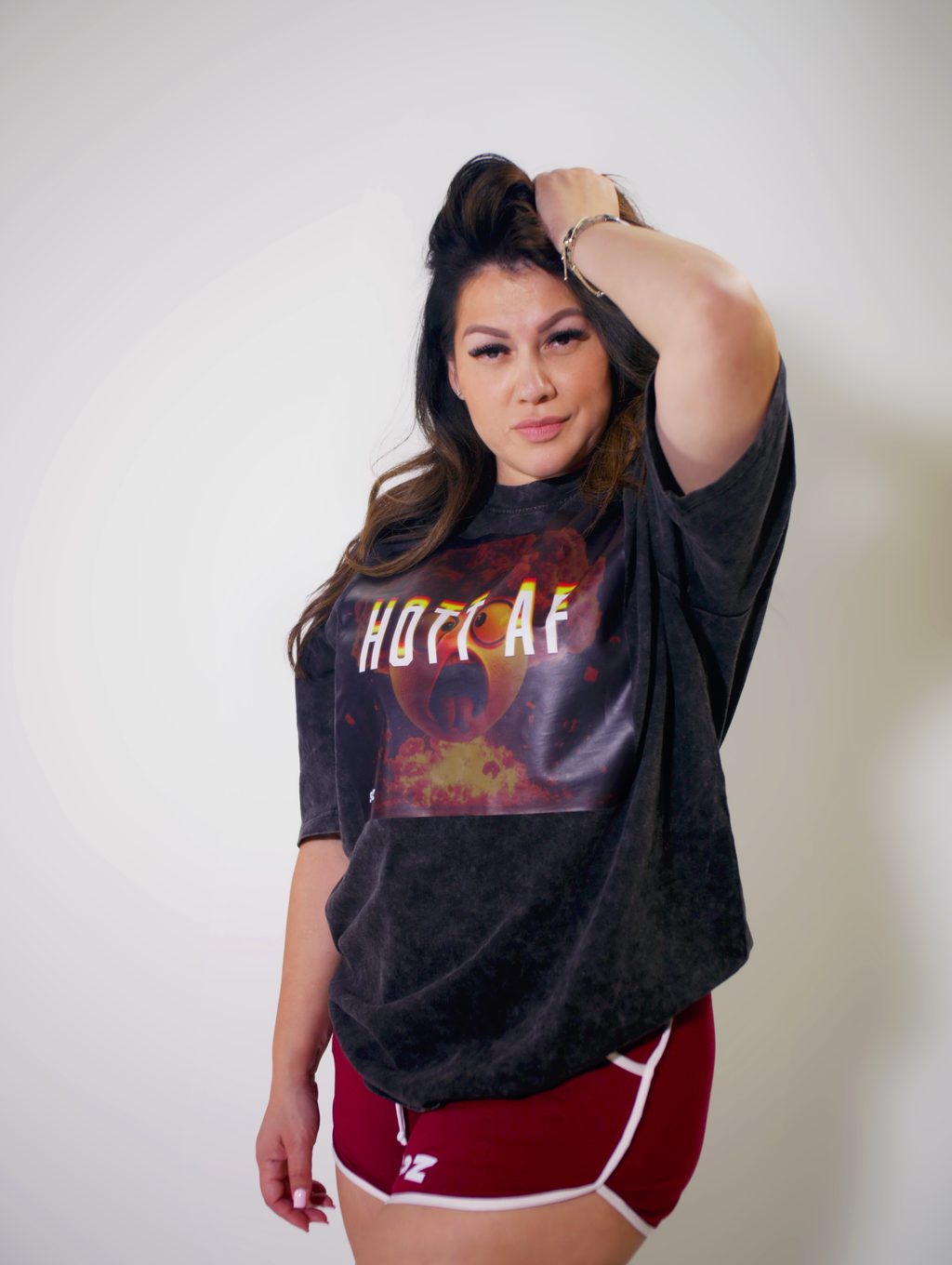 Hott AF Graphic T-Shirt — Retro Explosion Design Tee