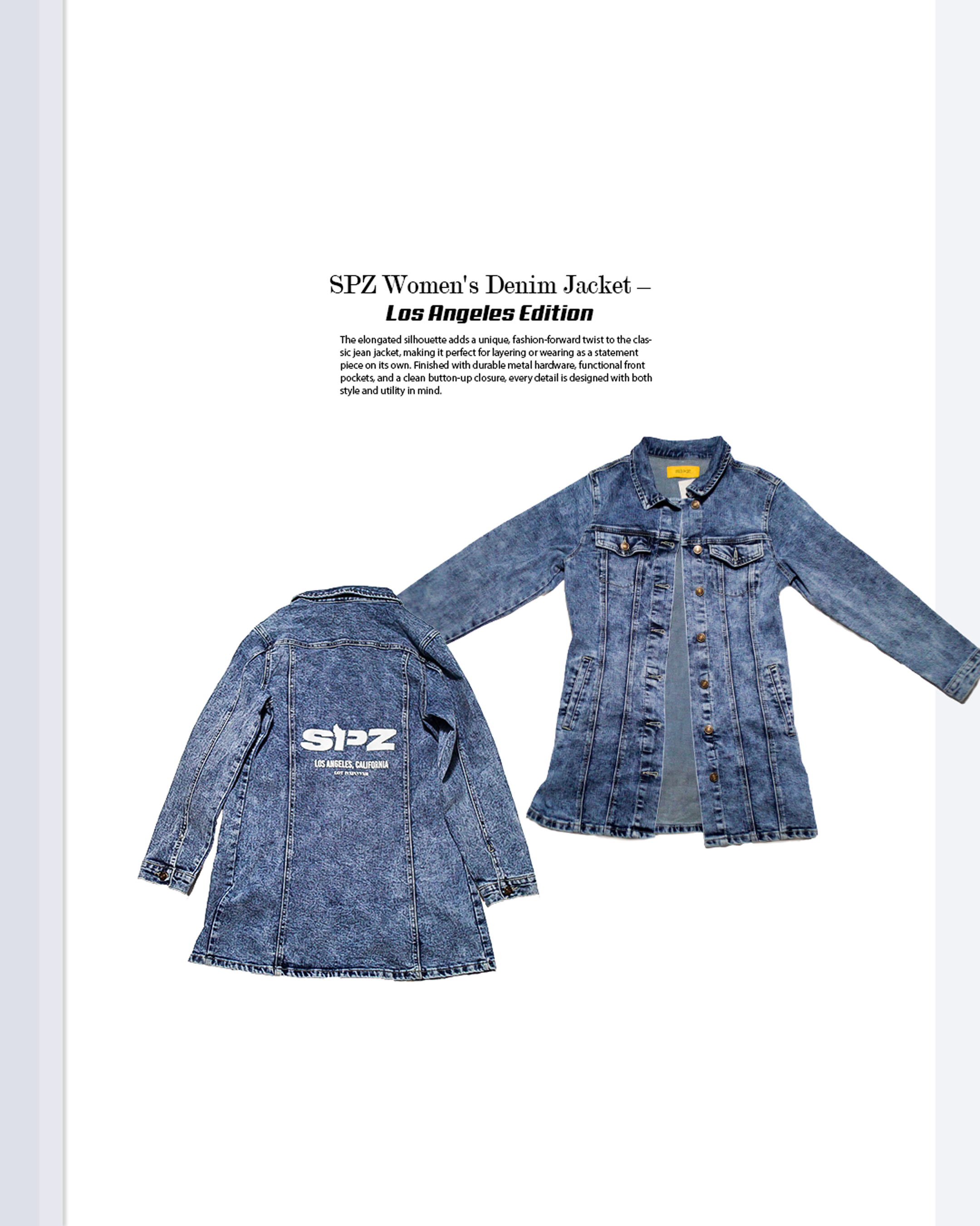 SPZ Women’s Denim Jacket – Los Angeles Edition